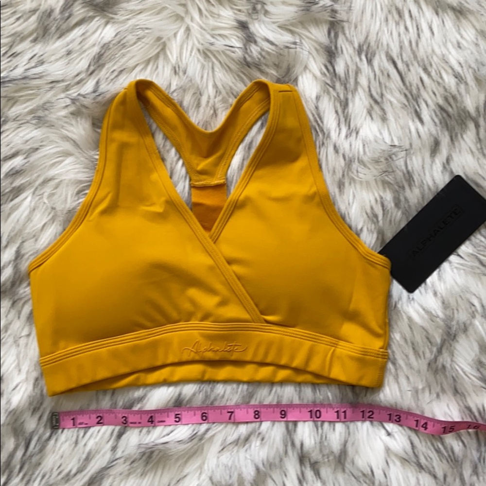 Alphalete Surface Laser Cut Wrap Bra - Golden Hour - Picture 5 of 13